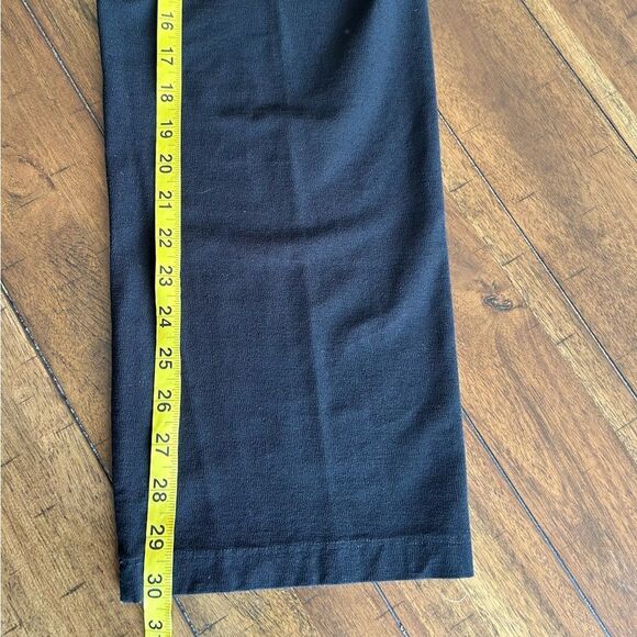 Eileen Fisher Black Stretch Knit Pull On Straight Leg Pants Size Small SP - Picture 5 of 11